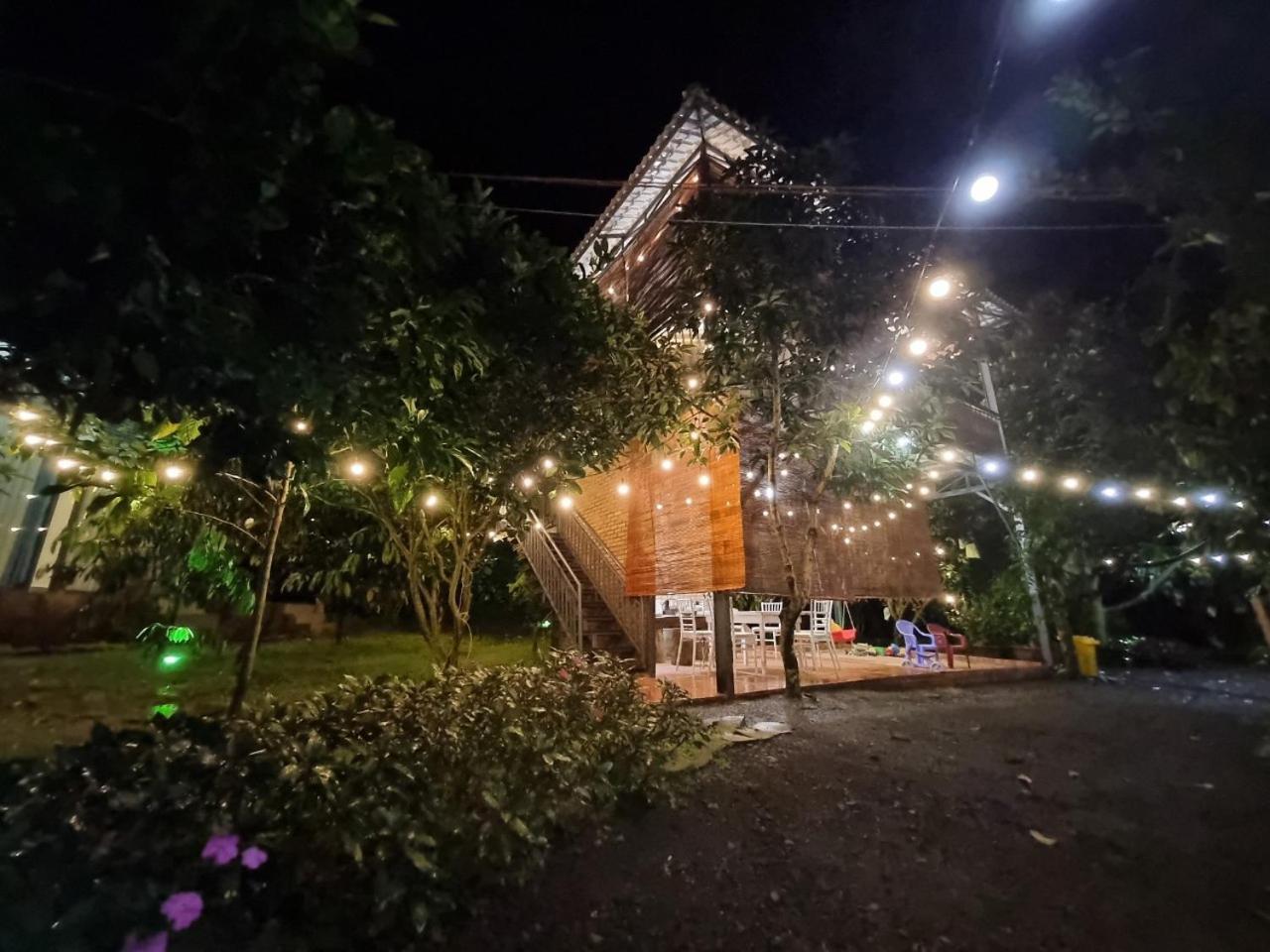 Homestay Vuon Trai Cay Nhiet Doi Vo Uu Garden Bao Loc Exterior photo
